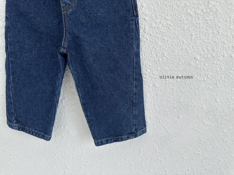 Olivie - Korean Children Fashion - #childrensboutique - Diagonal Jeans - 3
