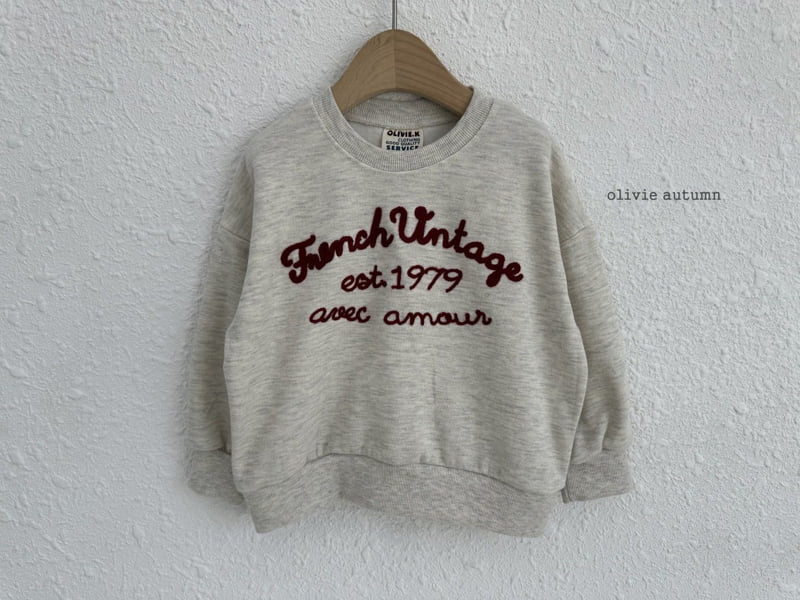 French Vintage Sweatshirt by Olivie for Child - view 2
