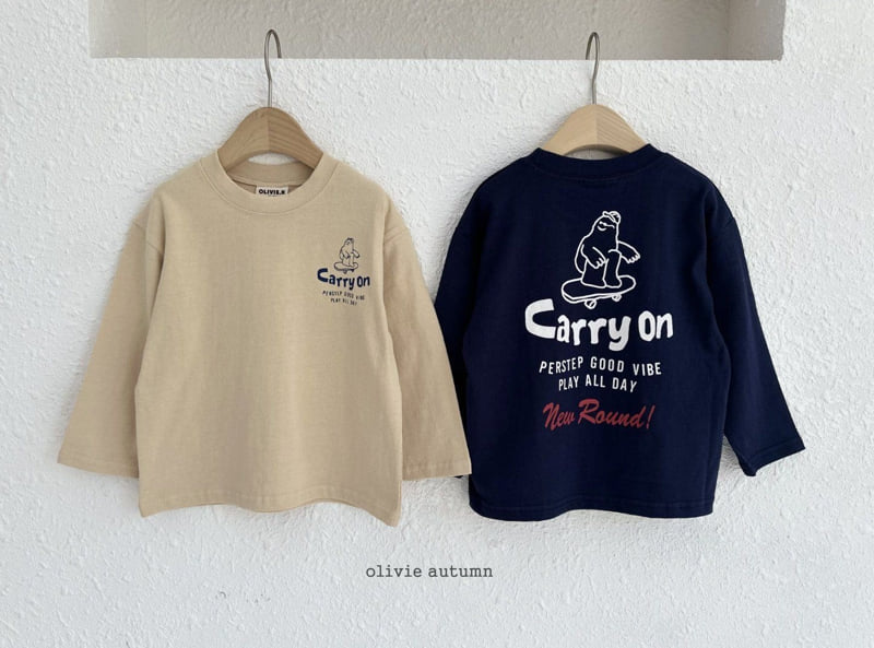 Olivie - Korean Children Fashion - #discoveringself - Board Bear Tee - 4