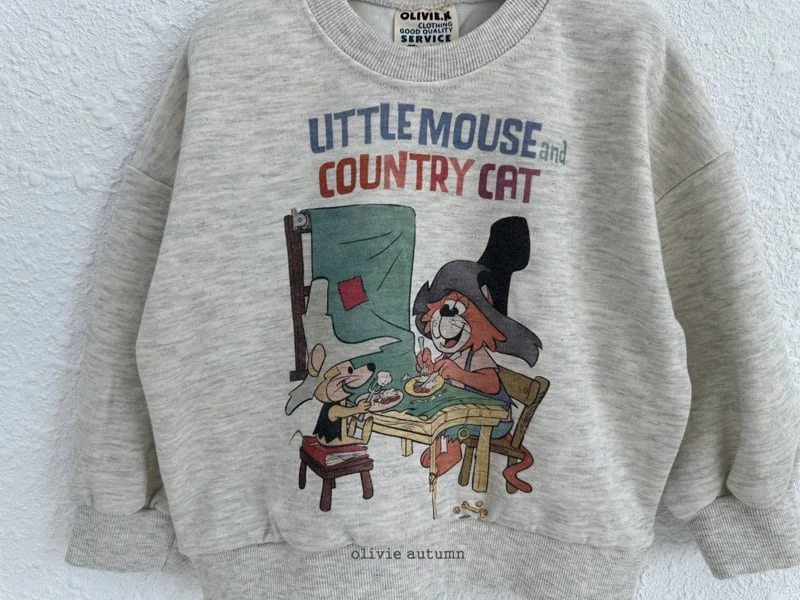 Little Mouse Sweatshirt by Olivie for Child - view 2