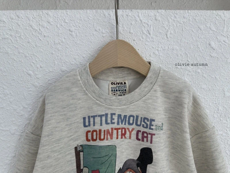 Little Mouse Sweatshirt by Olivie for Child - view 3