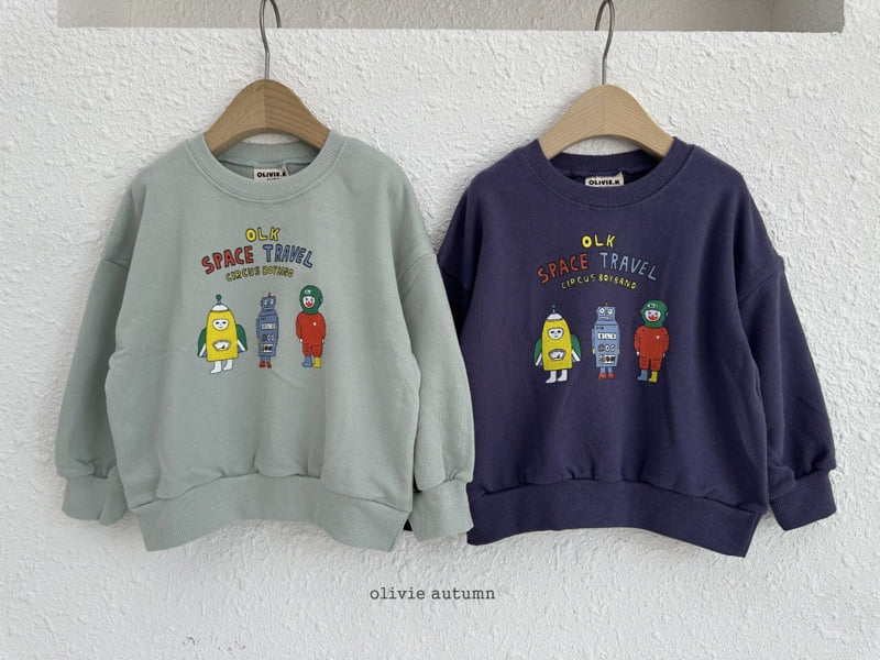 Robot Sweatshirt by Olivie for Child - view 1