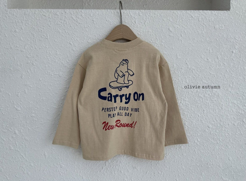 Olivie - Korean Children Fashion - #kidsstore - Board Bear Tee - 6