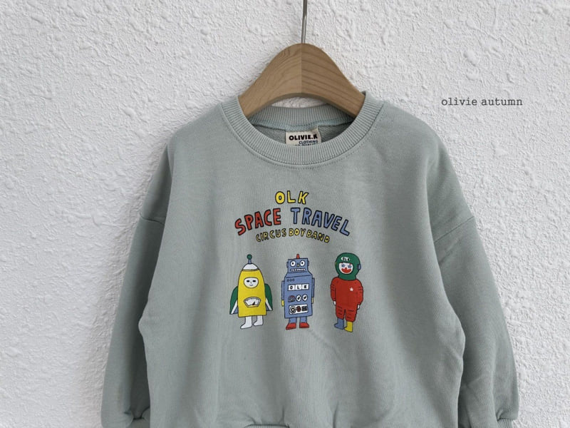 Robot Sweatshirt by Olivie for Child - view 3