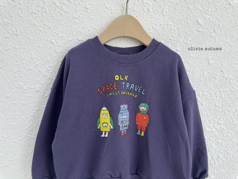 Robot Sweatshirt by Olivie for Child - view 5