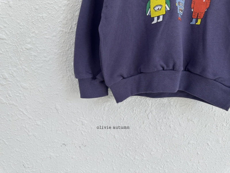 Robot Sweatshirt by Olivie for Child - view 6