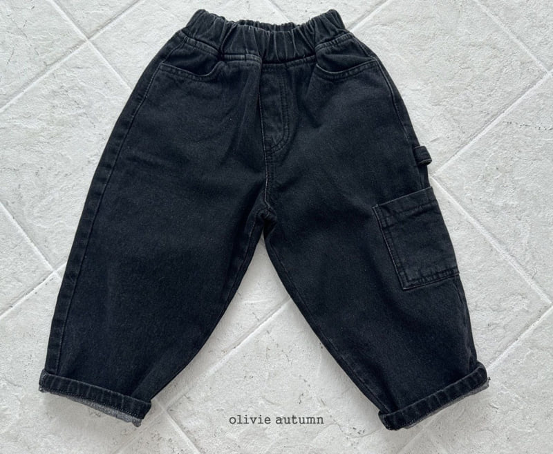 Olivie - Korean Children Fashion - #minifashionista - Pocket Jeans - 2