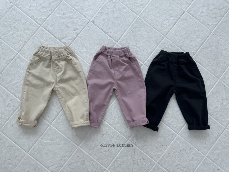 Olivie - Korean Children Fashion - #prettylittlegirls - Terry Dart Pants - 2