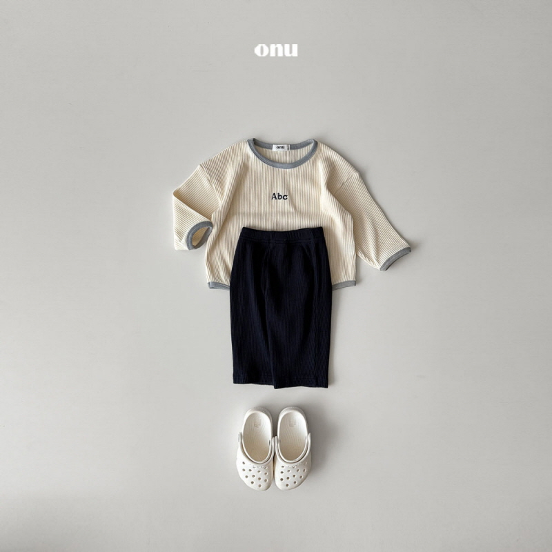 Onu - Korean Children Fashion - #Kfashion4kids - Triangle Ribbed Pants - 6