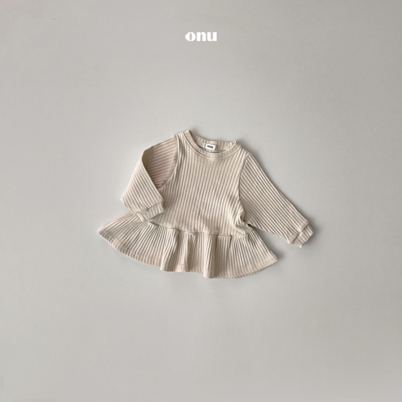 Onu - Korean Children Fashion - #kidzfashiontrend - Ribbed One-piece - 4