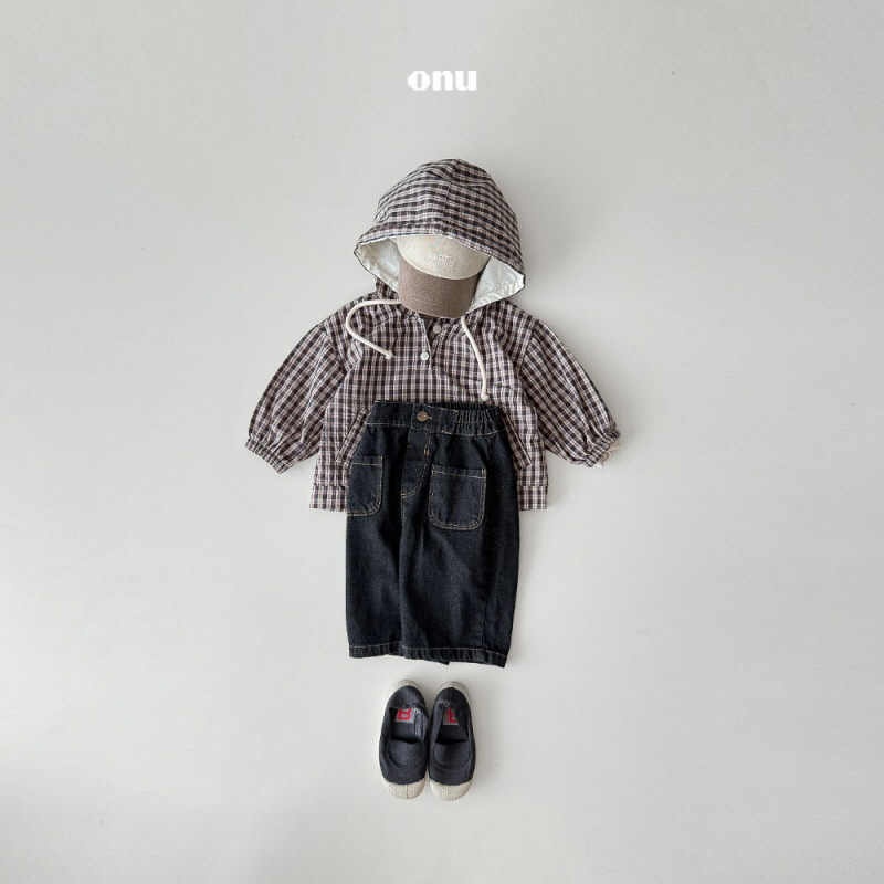 Onu - Korean Children Fashion - #childofig - Check Hoodie Anorak - 12