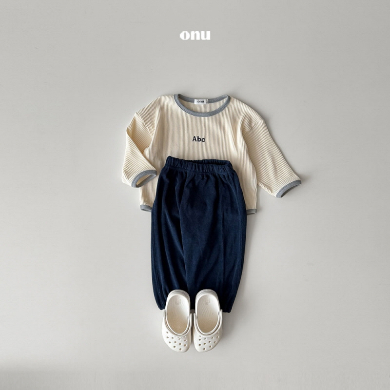 Onu - Korean Children Fashion - #childofig - Triangle Ribbed Long Sleeve Tee - 8