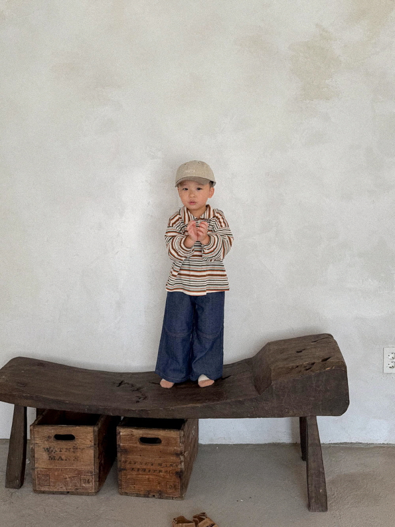 Onu - Korean Children Fashion - #childofig - Multi Knit Collar Tee - 10