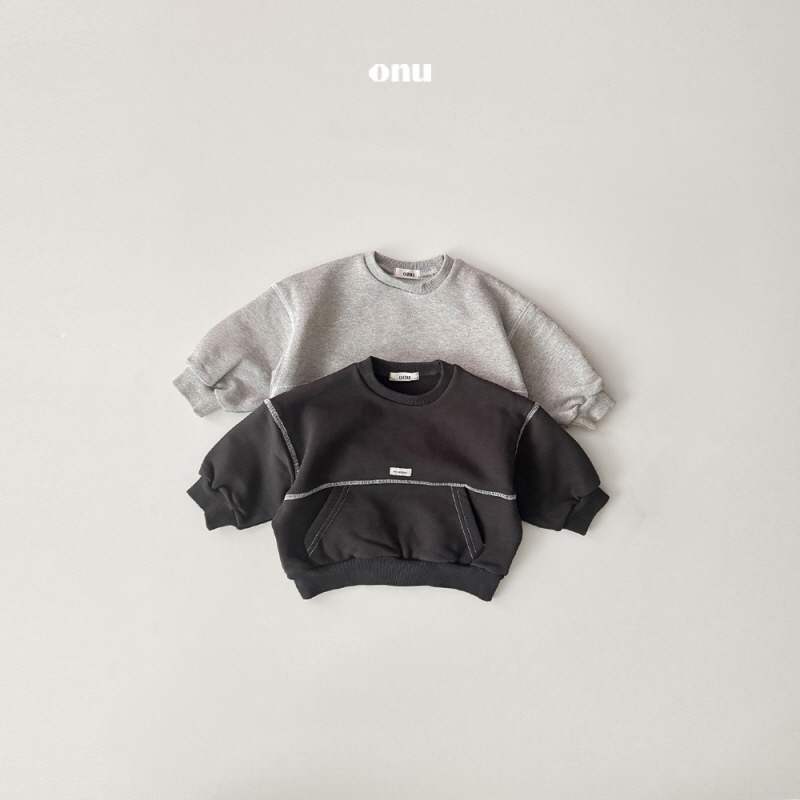 Onu - Korean Children Fashion - #childrensboutique - Kangaroo Sweatshirt