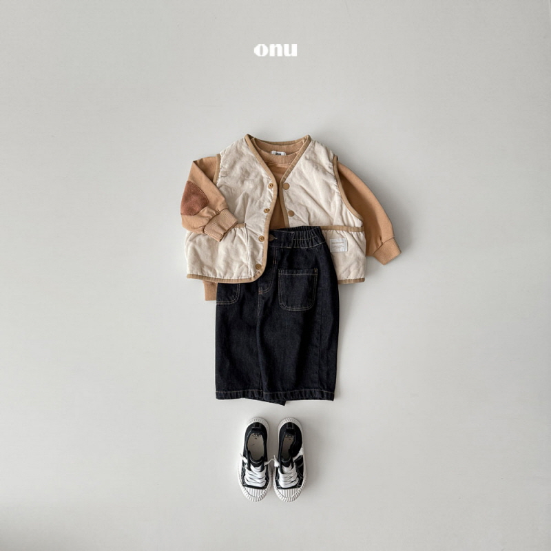Onu - Korean Children Fashion - #childrensboutique - Peach Quilted Vest - 9