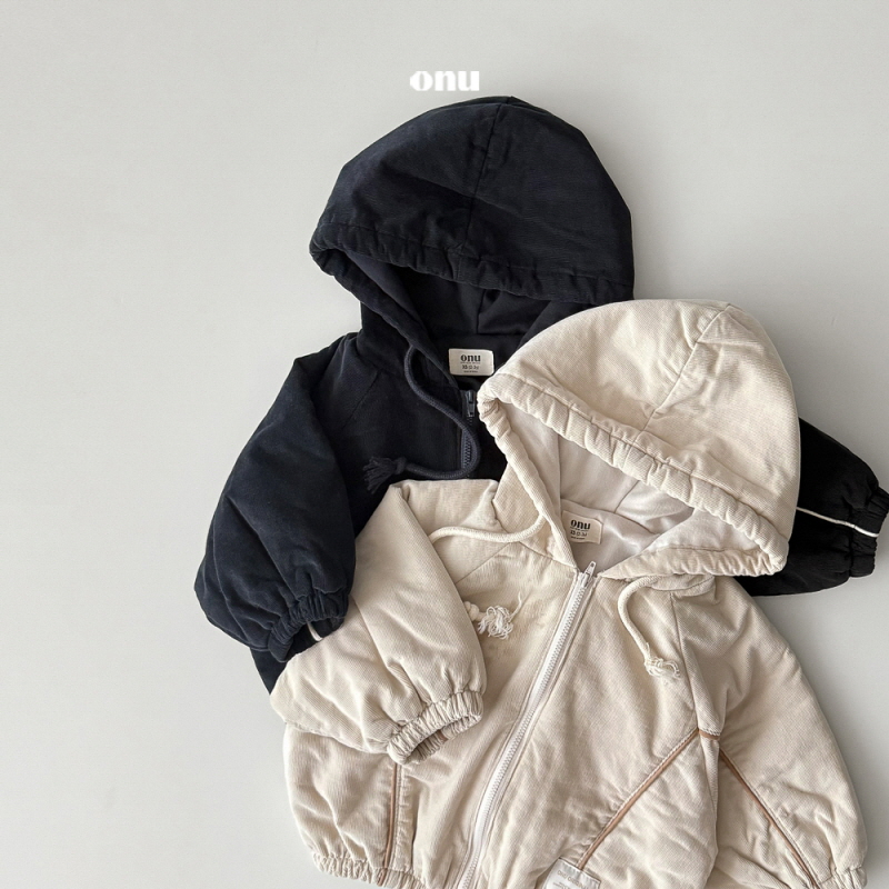 Onu - Korean Children Fashion - #childrensboutique - Corduroy Hooded Jumper - 6