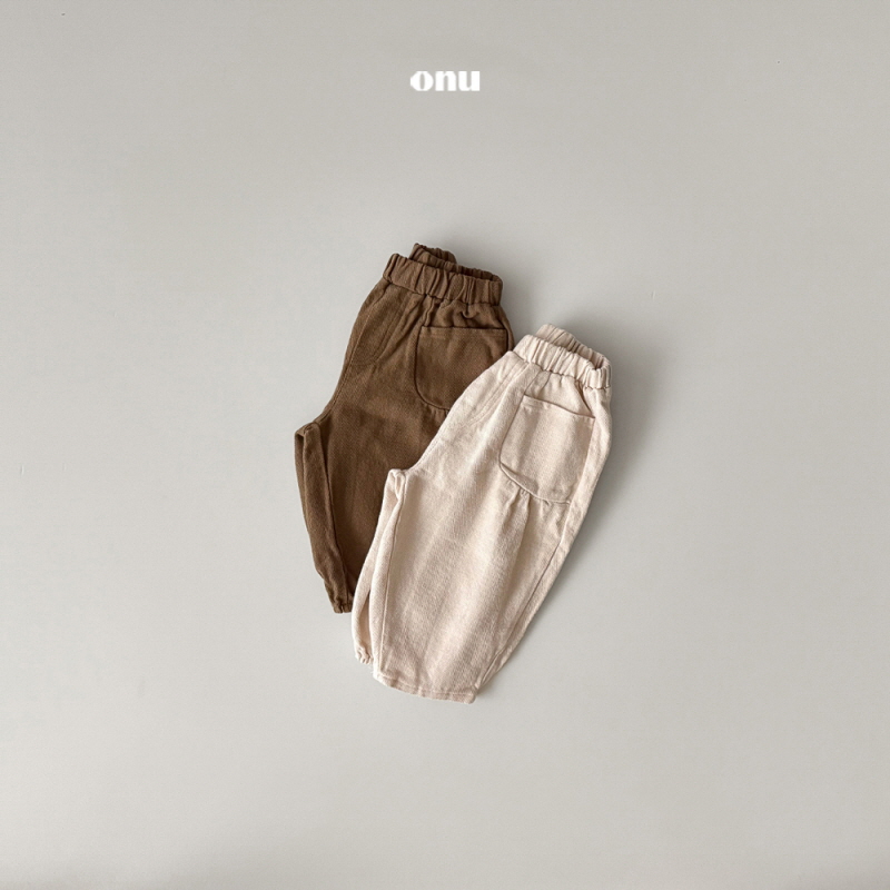 Onu - Korean Children Fashion - #childrensboutique - Shirring Pocket Pants - 3