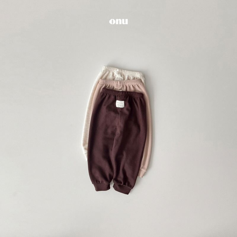Onu - Korean Children Fashion - #discoveringself - Ribbed Slim Pants - 3
