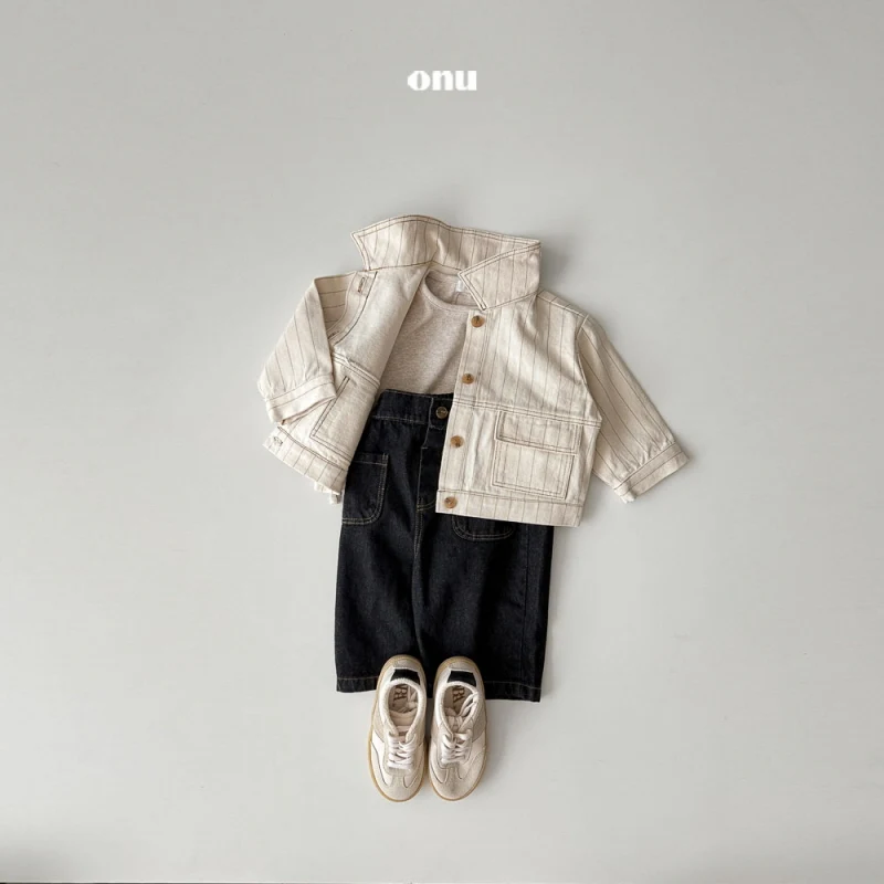 Onu - Korean Children Fashion - #fashionkids - Vintage Denim Jacket - 9