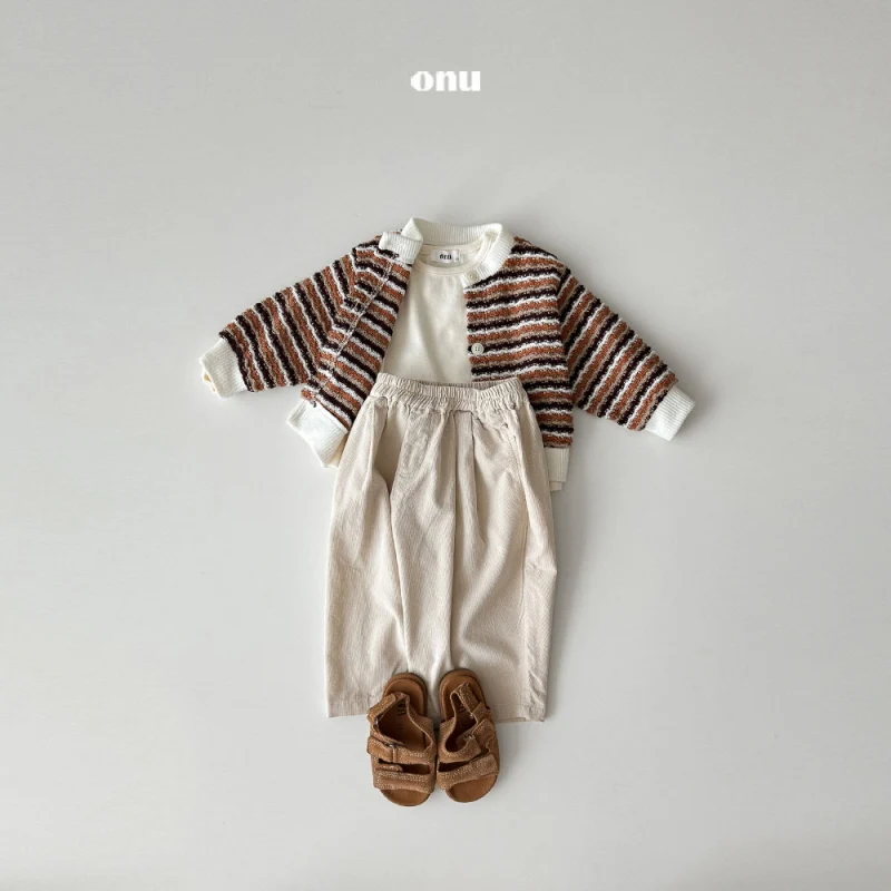 Onu - Korean Children Fashion - #fashionkids - Pleated Corduroy Pants - 9