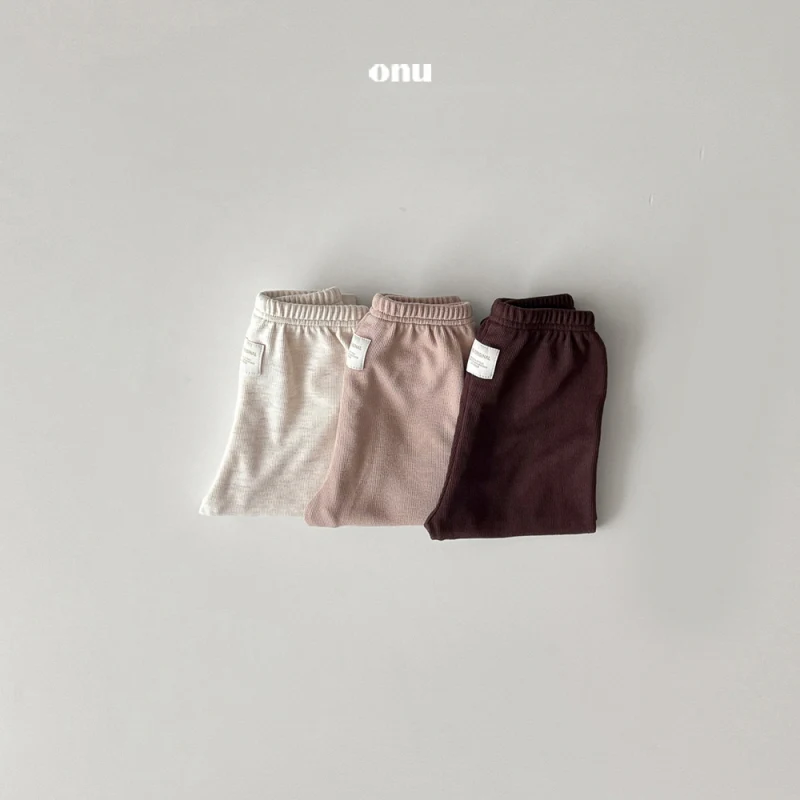 Onu - Korean Children Fashion - #discoveringself - Ribbed Slim Pants - 4