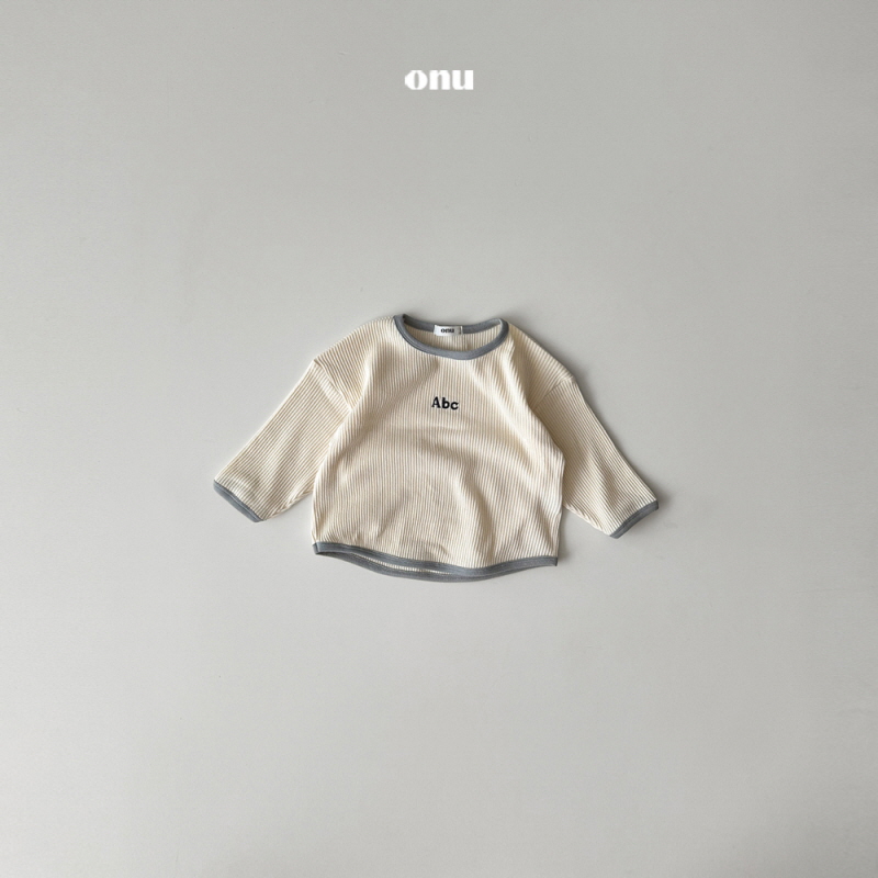 Onu - Korean Children Fashion - #fashionkids - Triangle Ribbed Long Sleeve Tee - 12