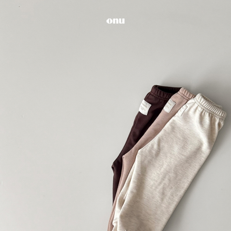 Onu - Korean Children Fashion - #kidsshorts - Ribbed Slim Pants - 5