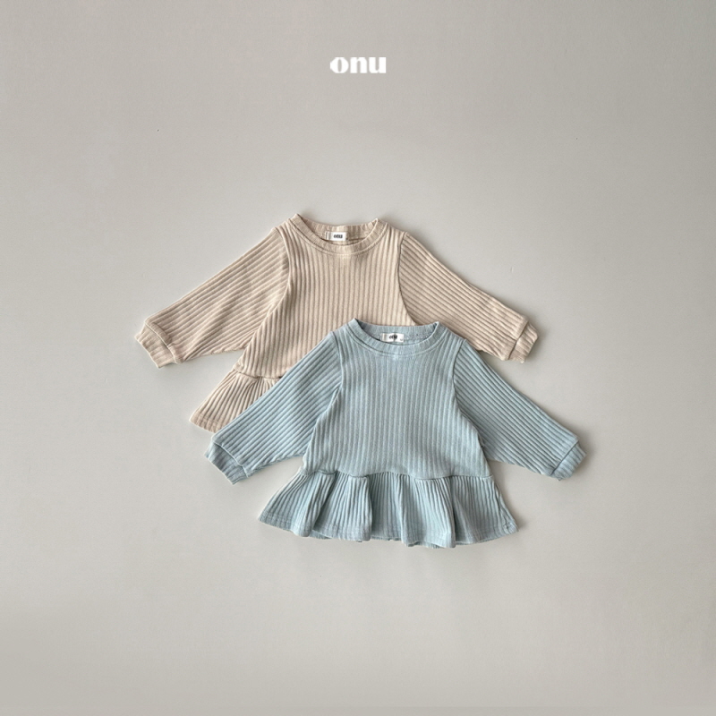 Onu - Korean Children Fashion - #kidsshorts - Ribbed One-piece