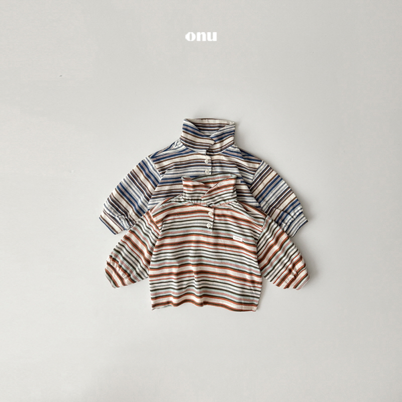 Onu - Korean Children Fashion - #kidzfashiontrend - Multi Knit Collar Tee