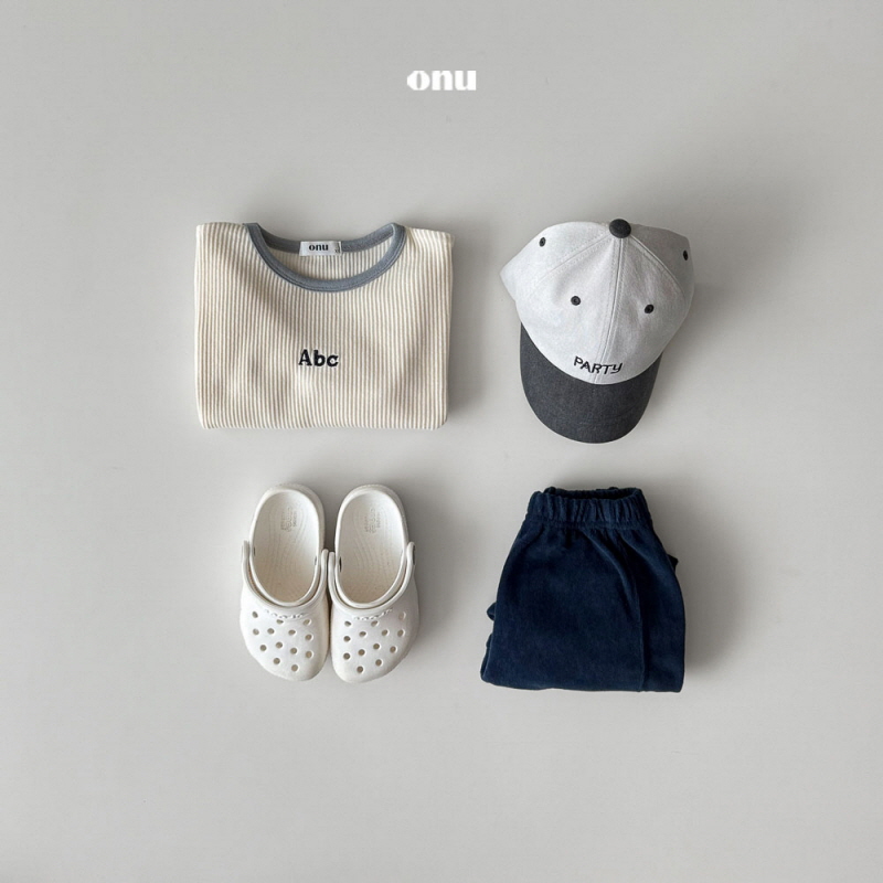 Onu - Korean Children Fashion - #littlefashionista - Triangle Ribbed Short Sleeve Tee - 6