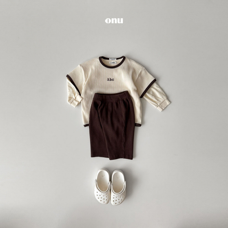 Onu - Korean Children Fashion - #littlefashionista - Triangle Ribbed Pants - 7
