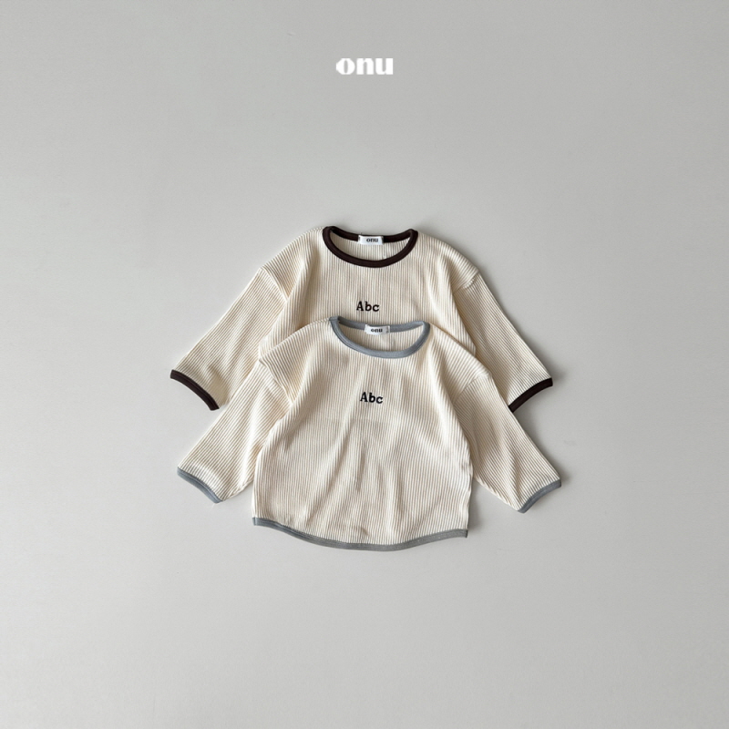 Onu - Korean Children Fashion - #littlefashionista - Triangle Ribbed Long Sleeve Tee