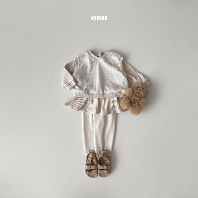 Onu - Korean Children Fashion - #littlefashionista - Cable Knit Vest - 7