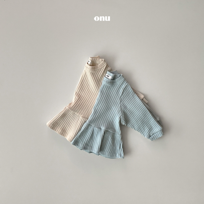 Onu - Korean Children Fashion - #littlefashionista - Ribbed One-piece - 5
