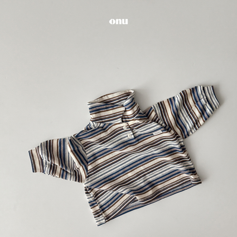 Onu - Korean Children Fashion - #littlefashionista - Multi Knit Collar Tee - 3