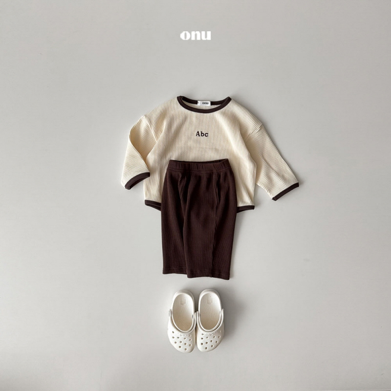 Onu - Korean Children Fashion - #magicofchildhood - Triangle Ribbed Pants - 8