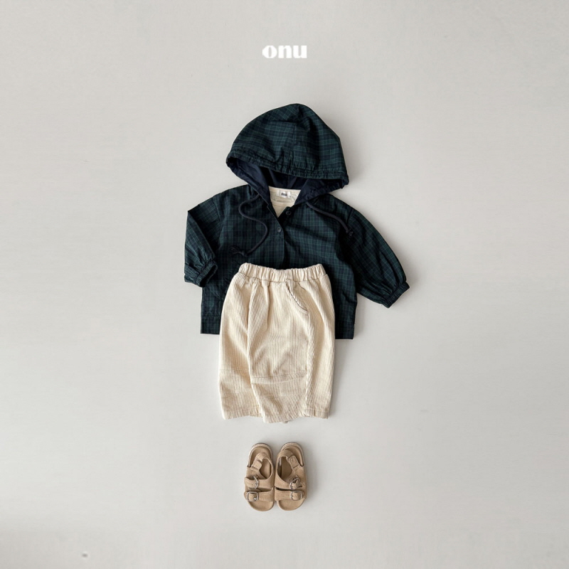 Onu - Korean Children Fashion - #magicofchildhood - Check Hoodie Anorak - 6