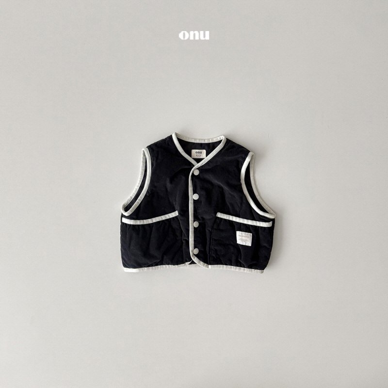 Onu - Korean Children Fashion - #minifashionista - Peach Quilted Vest - 5