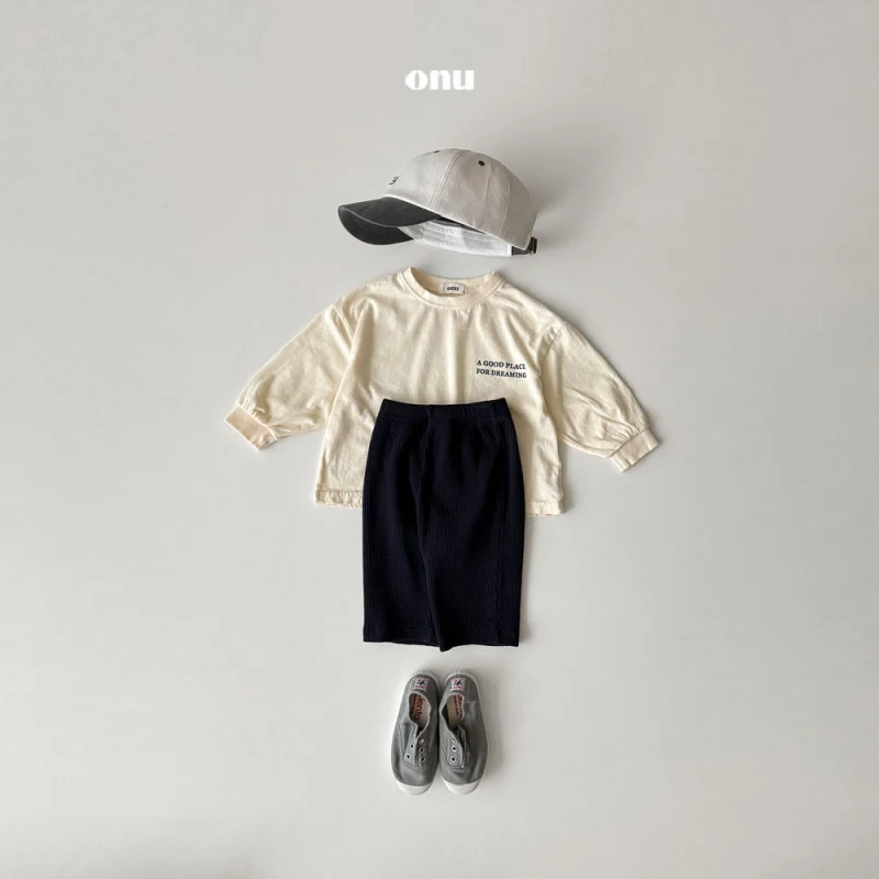 Onu - Korean Children Fashion - #minifashionista - Mocha Banded Tee - 5