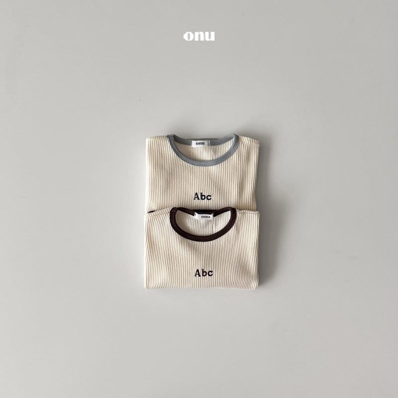 Onu - Korean Children Fashion - #minifashionista - Triangle Ribbed Long Sleeve Tee - 3