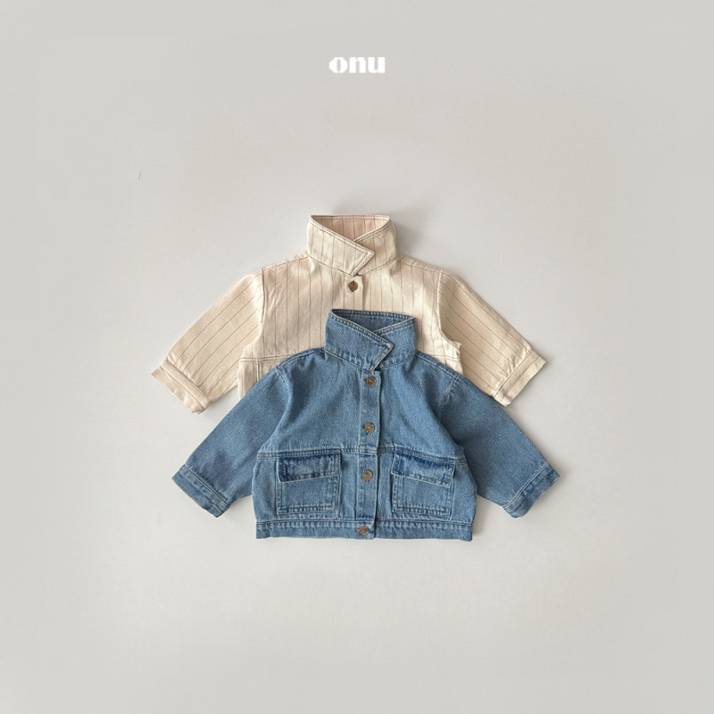 Onu - Korean Children Fashion - #prettylittlegirls - Vintage Denim Jacket