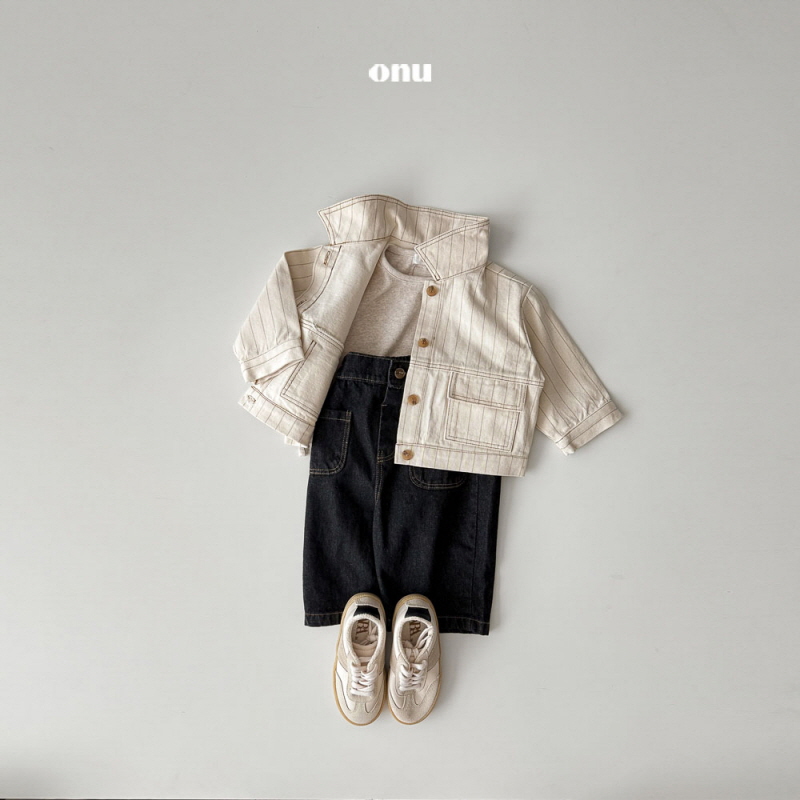 Onu - Korean Children Fashion - #prettylittlegirls - Pocket Jeans - 5