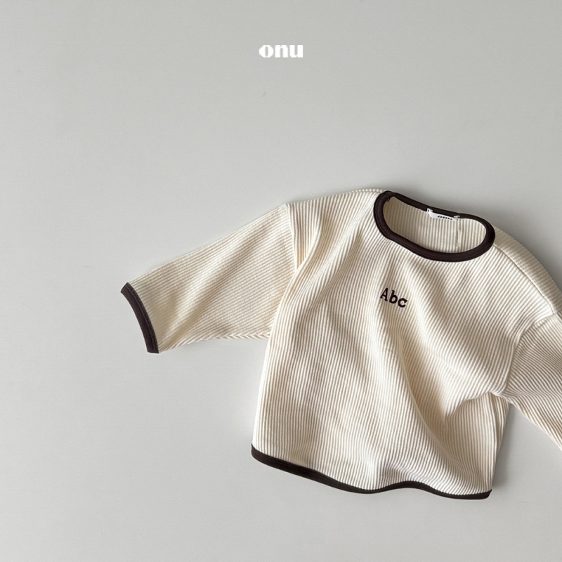 Onu - Korean Children Fashion - #minifashionista - Triangle Ribbed Long Sleeve Tee - 4