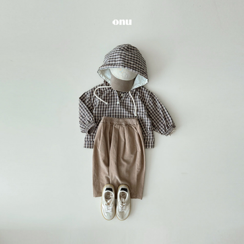 Onu - Korean Children Fashion - #stylishchildhood - Check Hoodie Anorak - 11