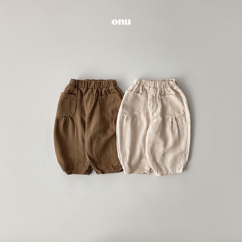 Onu - Korean Children Fashion - #stylishchildhood - Shirring Pocket Pants