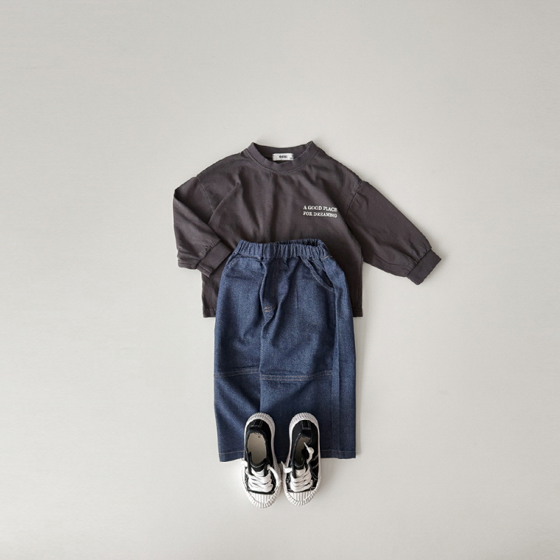 Onu - Korean Children Fashion - #todddlerfashion - Mocha Banded Tee - 7
