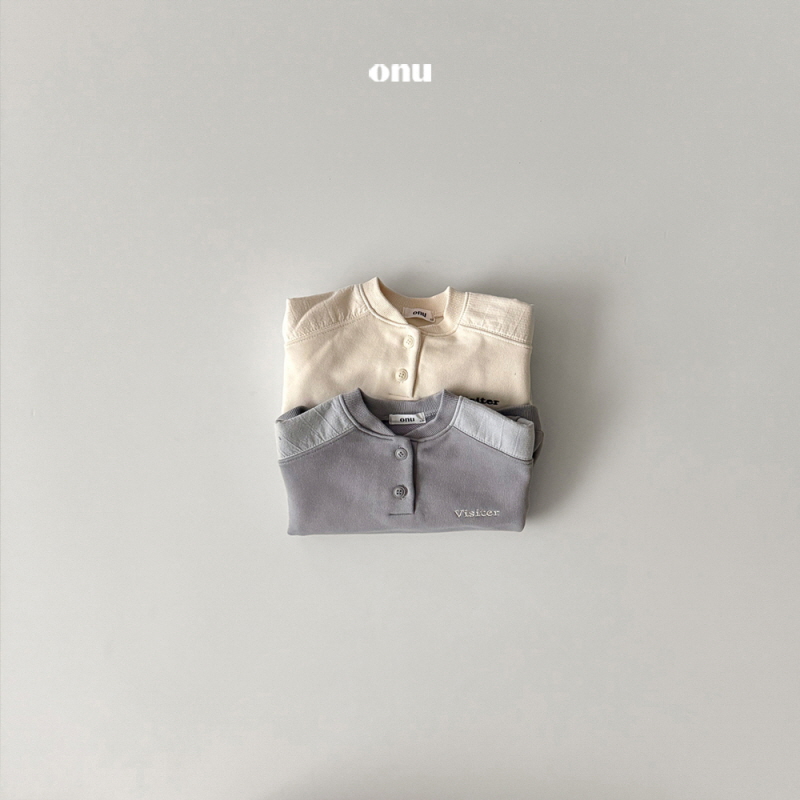 Onu - Korean Children Fashion - #todddlerfashion - Henley Sweatshirt - 3