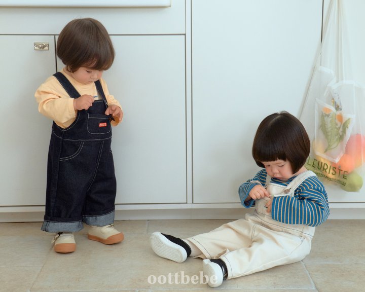 Oott Bebe - Korean Baby Fashion - #smilingbaby - Moby Denim Overalls - 4