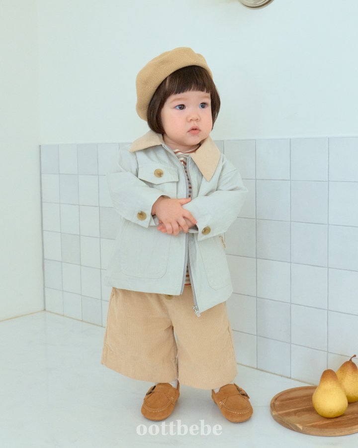 Oott Bebe - Korean Baby Fashion - #babyboutique - Dandy Corduroy Jacket - 9