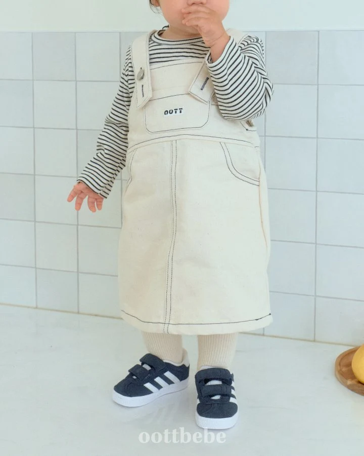 Oott Bebe - Korean Baby Fashion - #babyboutique - Moby Denim One-piece - 6